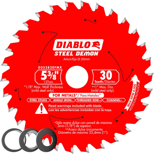 Diablo Medium Metal Carbide Blade 5-3/8 in 30T