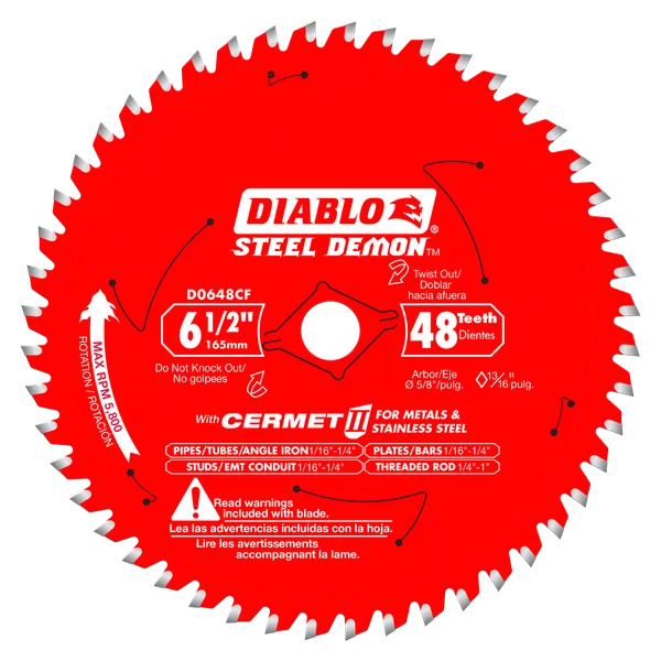 Diablo Cermet II Medium Metal Blade 6-1/2 in 48T