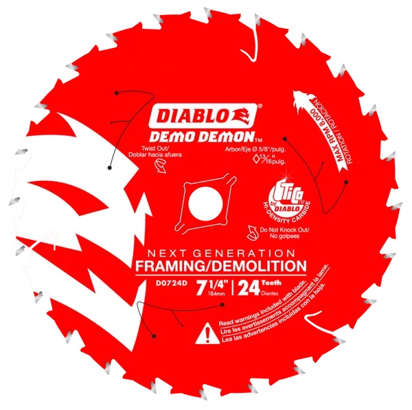 Diablo Demolition Blade 7-1/4 in 24T