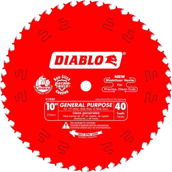 Diablo General Purpose Blade 10 in 40T
