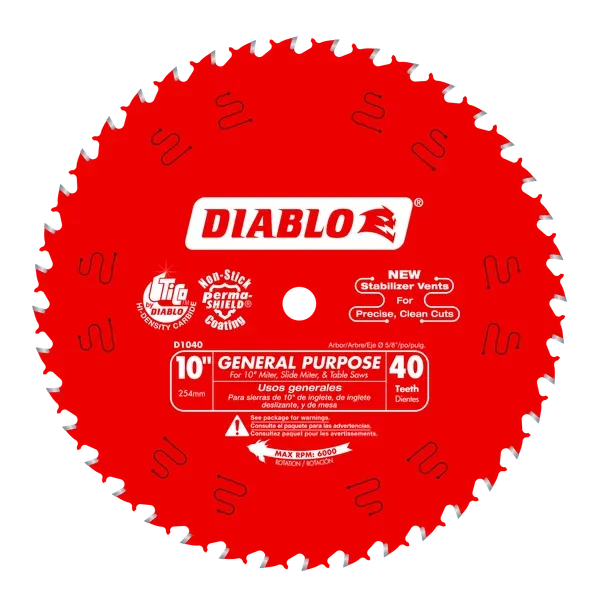 Diablo General Purpose Blade 10 in 40T