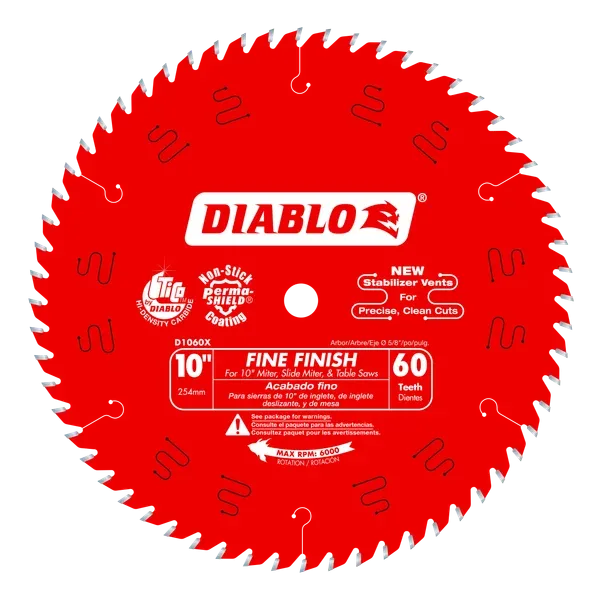Diablo Fine Finish Blade 10 in 60T
