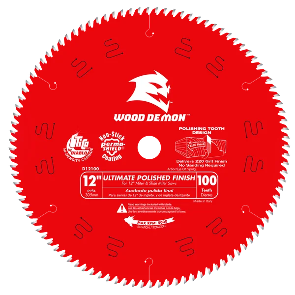 Diablo Ultimate Polished Finish Blade 12 in 100T
