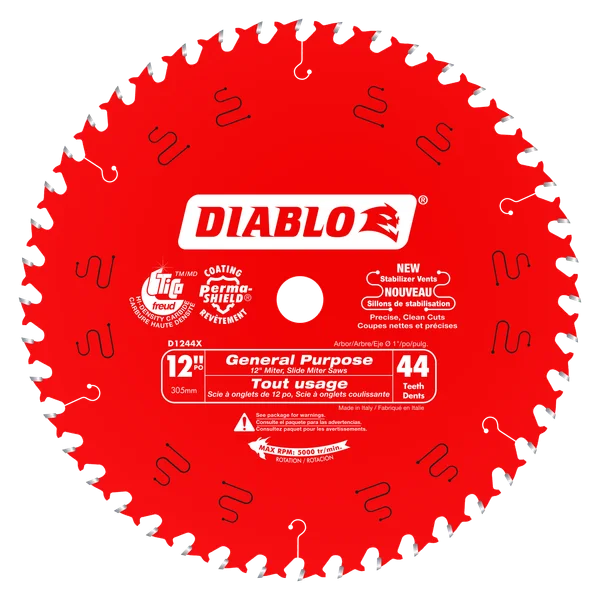 Diablo General Purpose Blade 12 in 44T