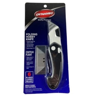 Dynamic Folding Utility Knife with 6 Blades
