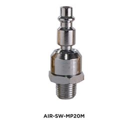 360° Swivel Nipple 1/4 in NPT Male Air Fitting