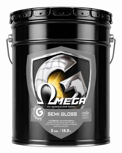 Omega Oil-Based Residential Floor Finish Semi-Gloss 5 Gal