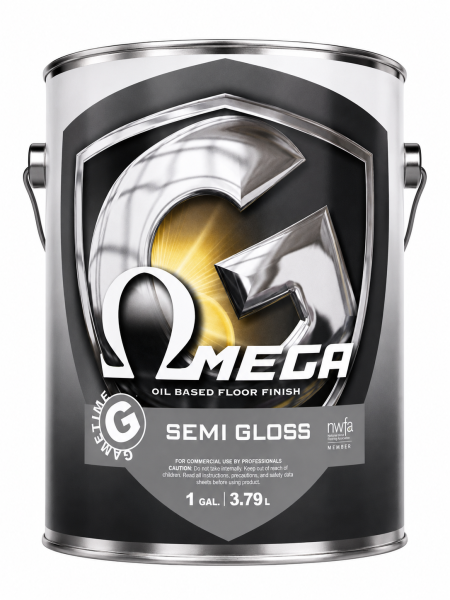 Omega Oil-Based Residential Floor Finish Semi-Gloss 1 Gal