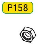 P158 - Right-Hand Thread Nut