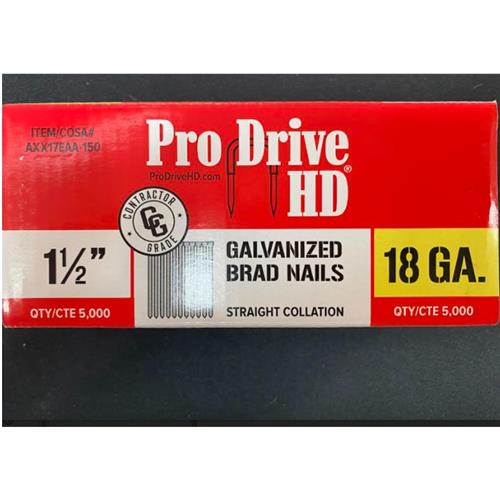 18 GA Finish Nls 1 1/2