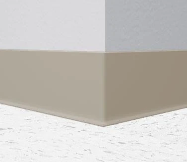 Flexco Rubber Cove Base 4 in x 4 ft x 1/8 in - Linen (30 PCS/Box)