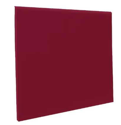 Flexco Rubber Cove Base 4 in x 4 ft x 1/8 in - Sierra Red (30 PCS/Box)