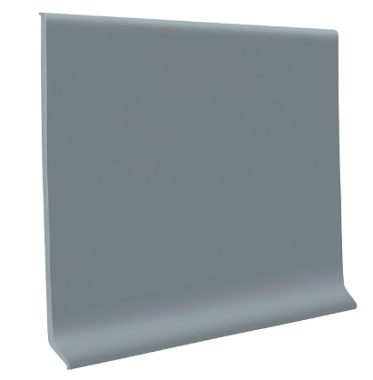Flexco Rubber Cove Base 4 in x 4 ft x 1/8 in - Medium Gray (30 PCS/Box)