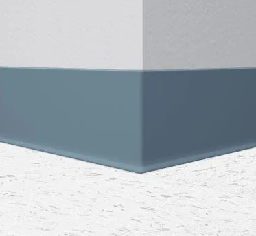 Flexco Rubber Cove Base 4 in x 4 ft x 1/8 in - Blue Shadow (30 PCS/Box)