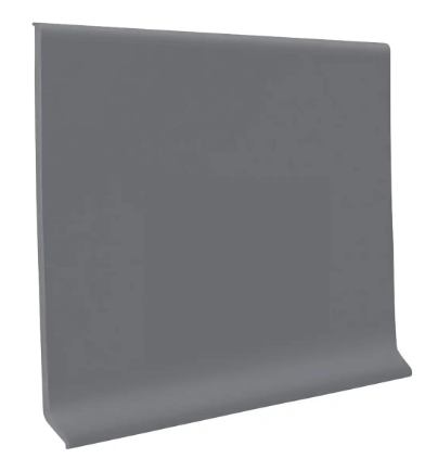 Flexco Rubber Cove Base 4 in x 4 ft x 1/8 in - Graystone (30 PCS/Box)