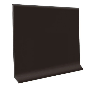 Flexco Rubber Cove Base 4 in x 4 ft x 1/8 in - Coffee Bean (30 PCS/Box)