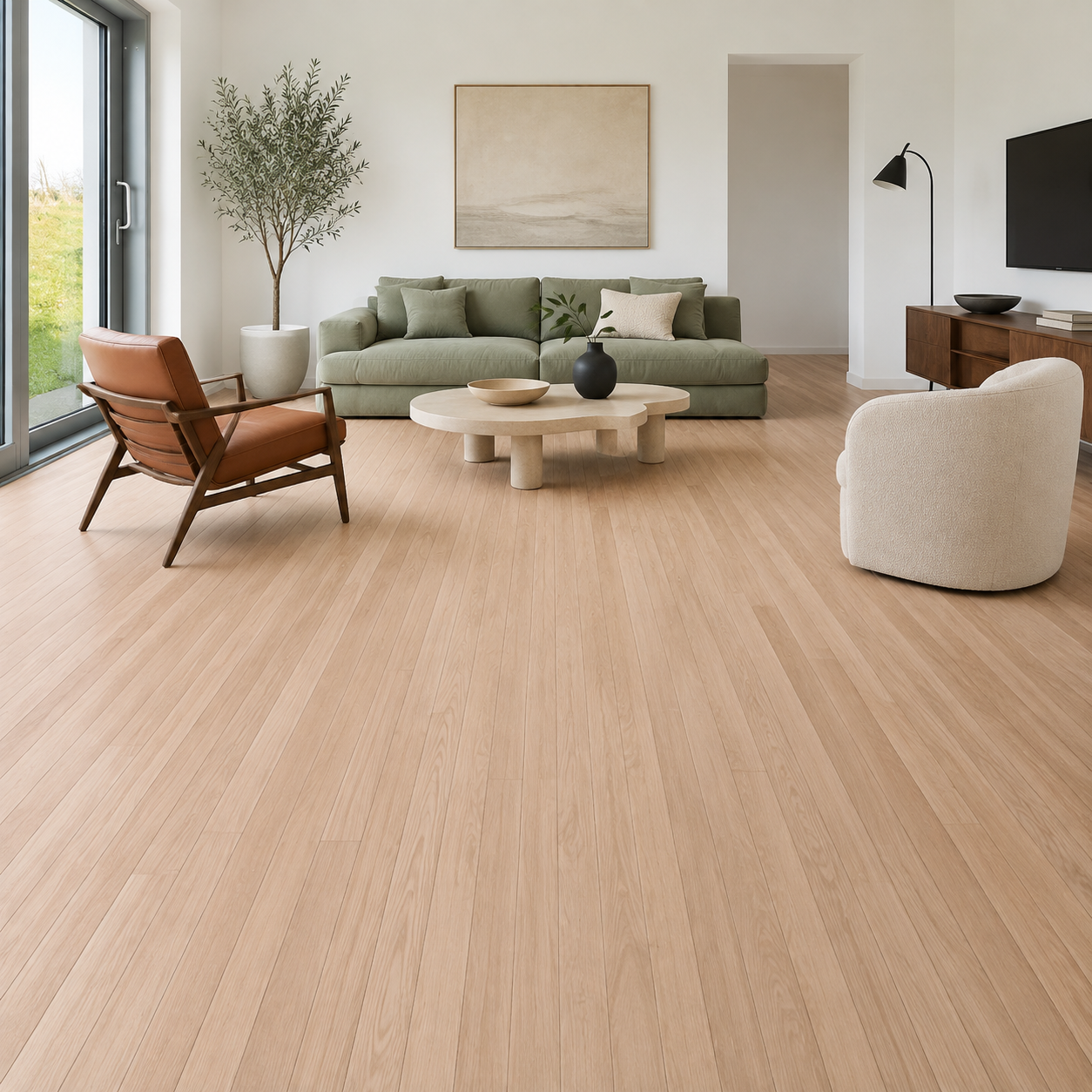 Springcreek Red Oak Select & Better Unfinished Hardwood Flooring – 3/4 in x 4 in