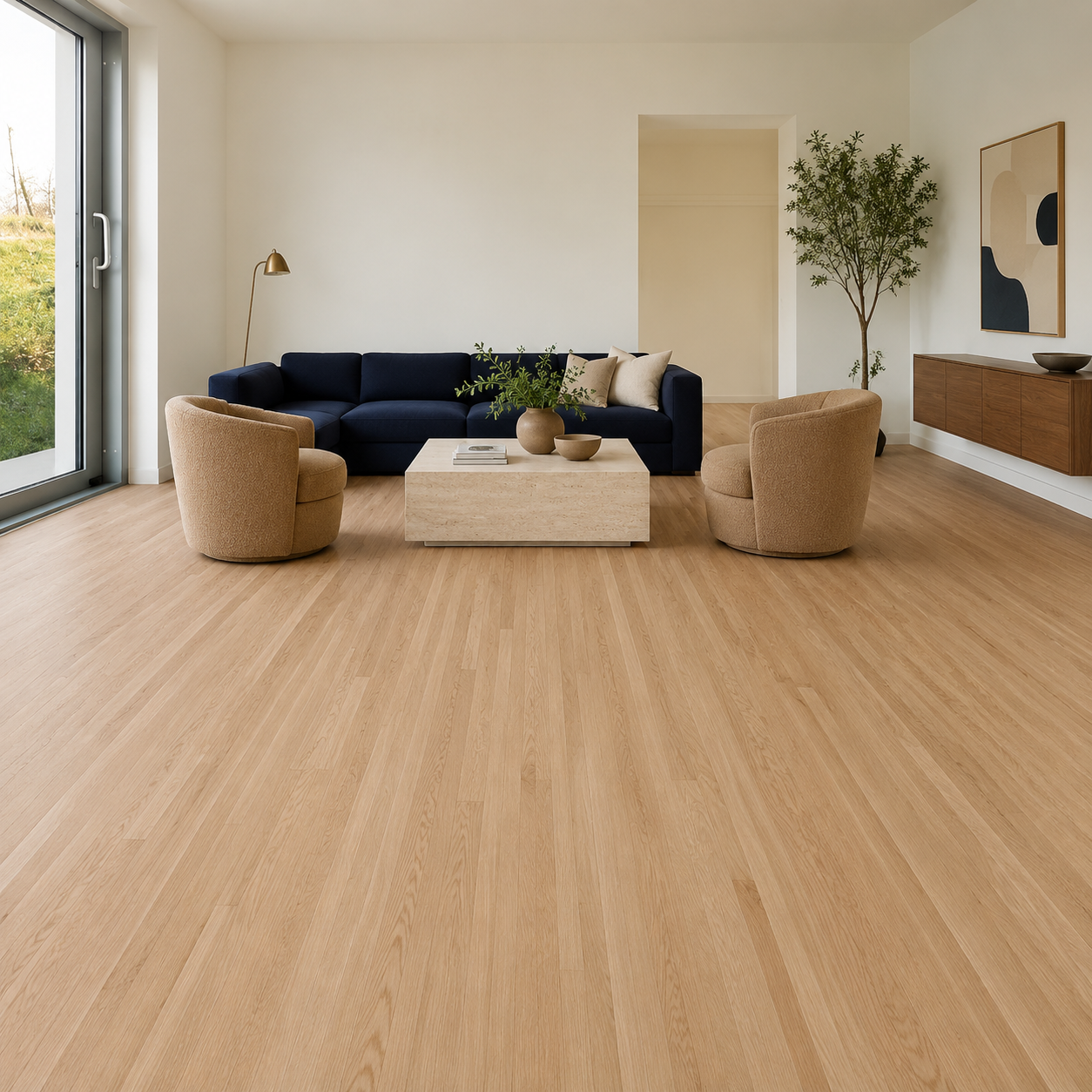 Springcreek Red Oak Select & Better Unfinished Hardwood Flooring – 3/4 in x 5 in