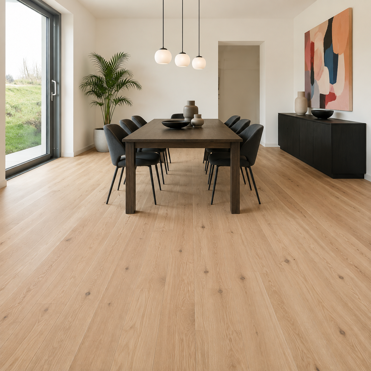 Springcreek Red Oak #1 Common Unfinished Hardwood Flooring – 3/4 in x 5 in