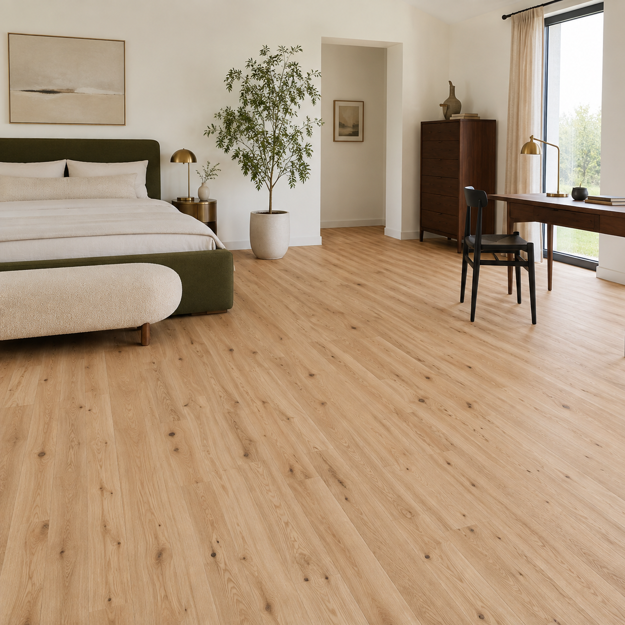 Springcreek Red Oak #2 Common Unfinished Hardwood Flooring – 3/4 in x 5 in