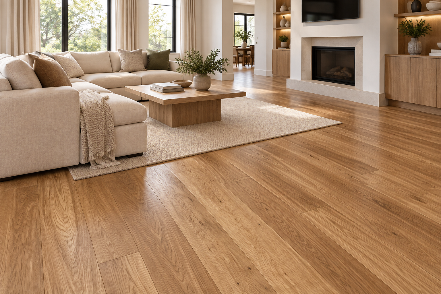 Chesapeake Atlantic White Oak Plank Flooring 3/8 in x 7-1/2 in - Sea Port Bay (40.94 SF/CTN)