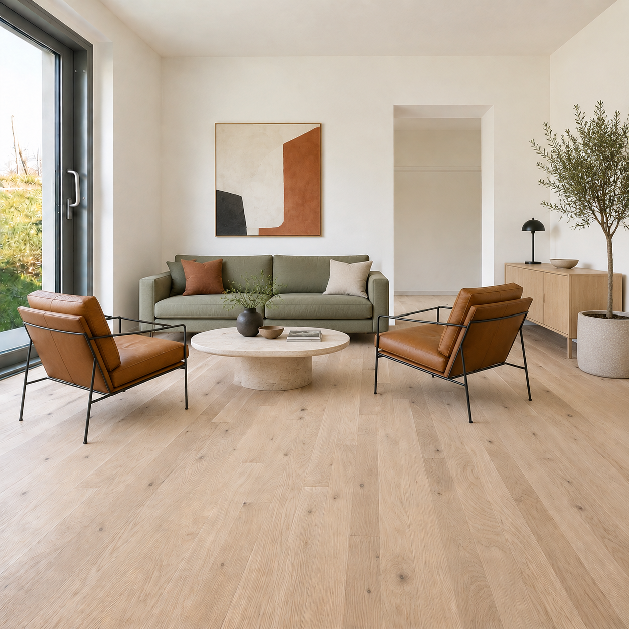 Springcreek White Oak #1 Common Unfinished Hardwood Flooring – 3/4 in x 4 in