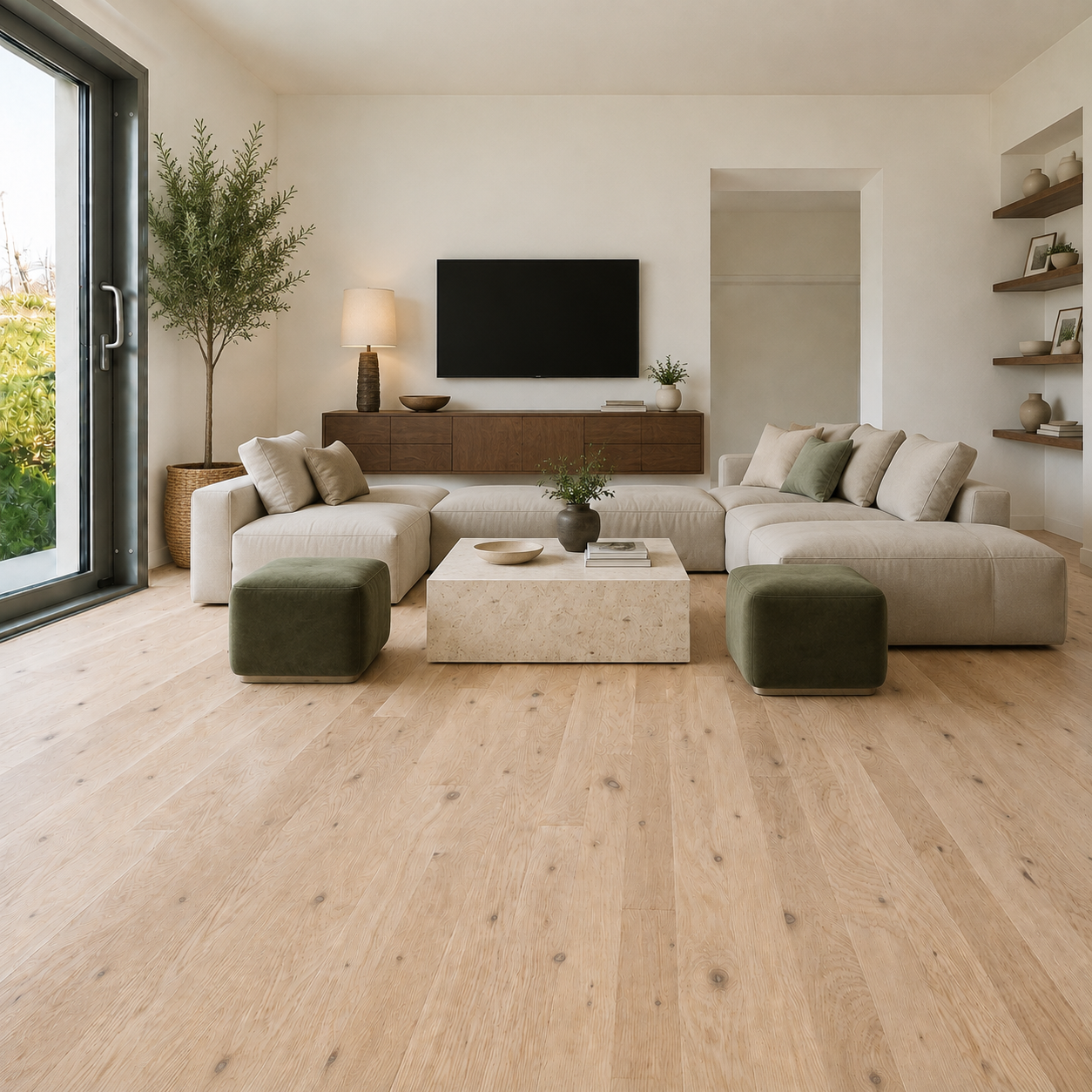 Springcreek White Oak #2 Common Unfinished Hardwood Flooring – 3/4 in x 5 in