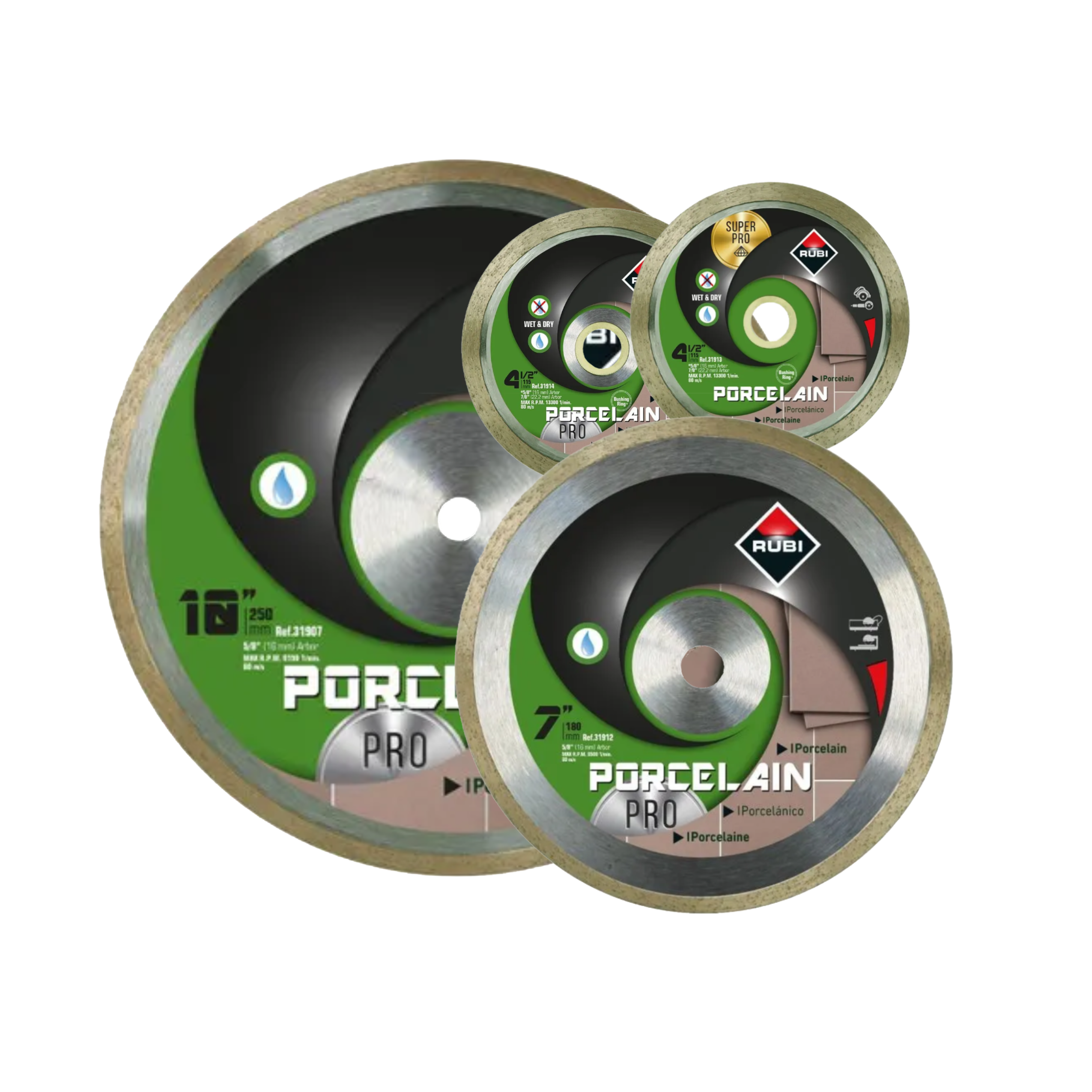Porcelain Pro Wet/Dry Diamond Blades