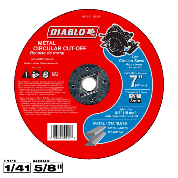 Diablo Metal Cut-Off Disc 7 in
