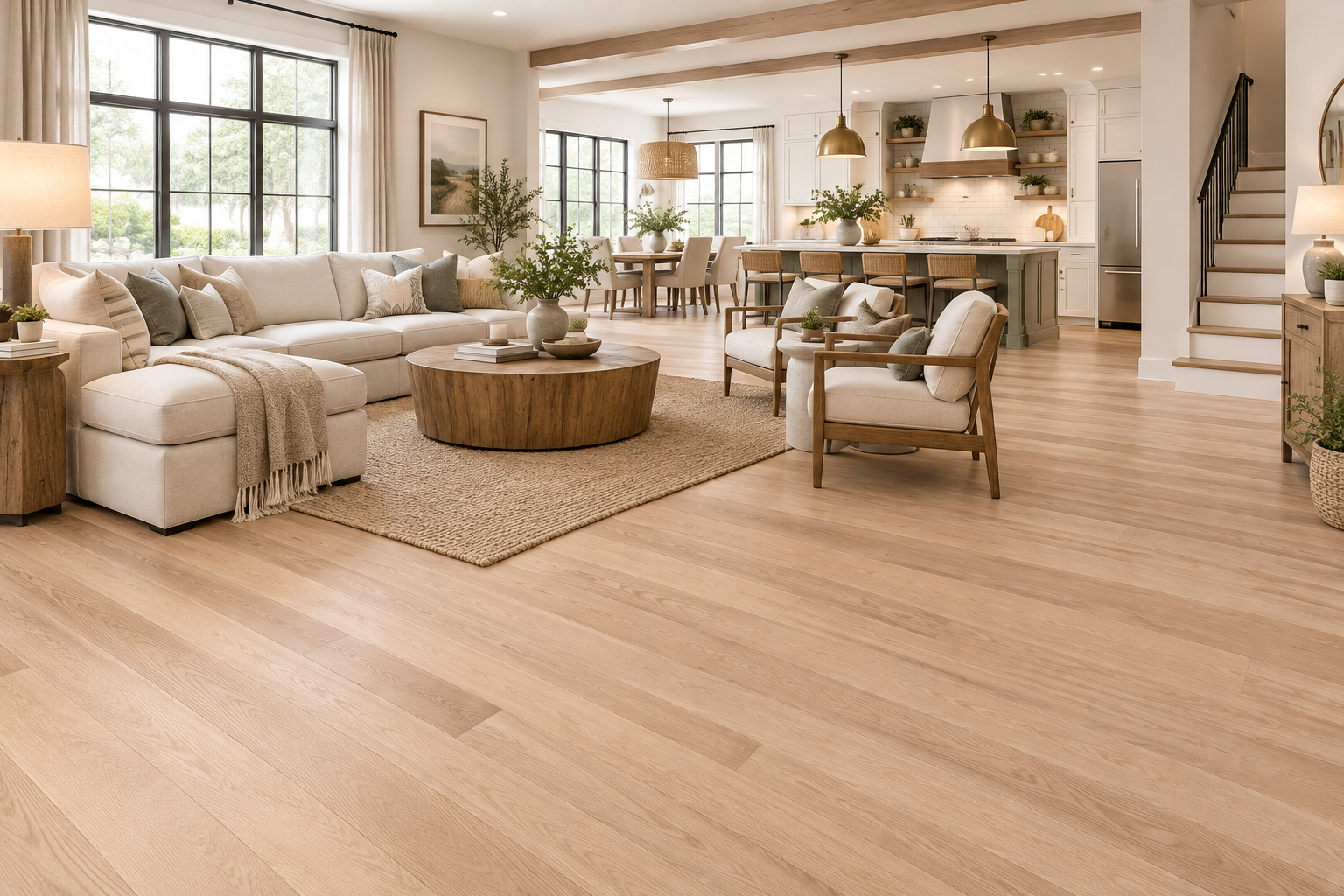 Anthony Oak White Oak Select & Better Unfinished Hardwood Flooring – 3/4 in x 2-1/4 in