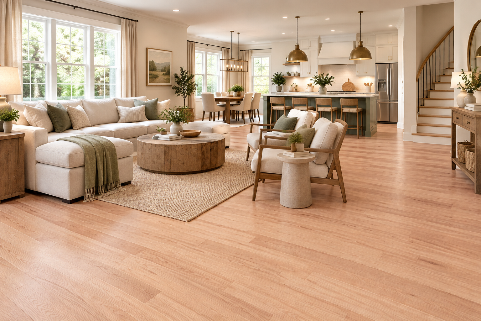 Anthony Oak Red Oak Select & Better Unfinished Hardwood Flooring – 3/4 in x 3-1/4 in
