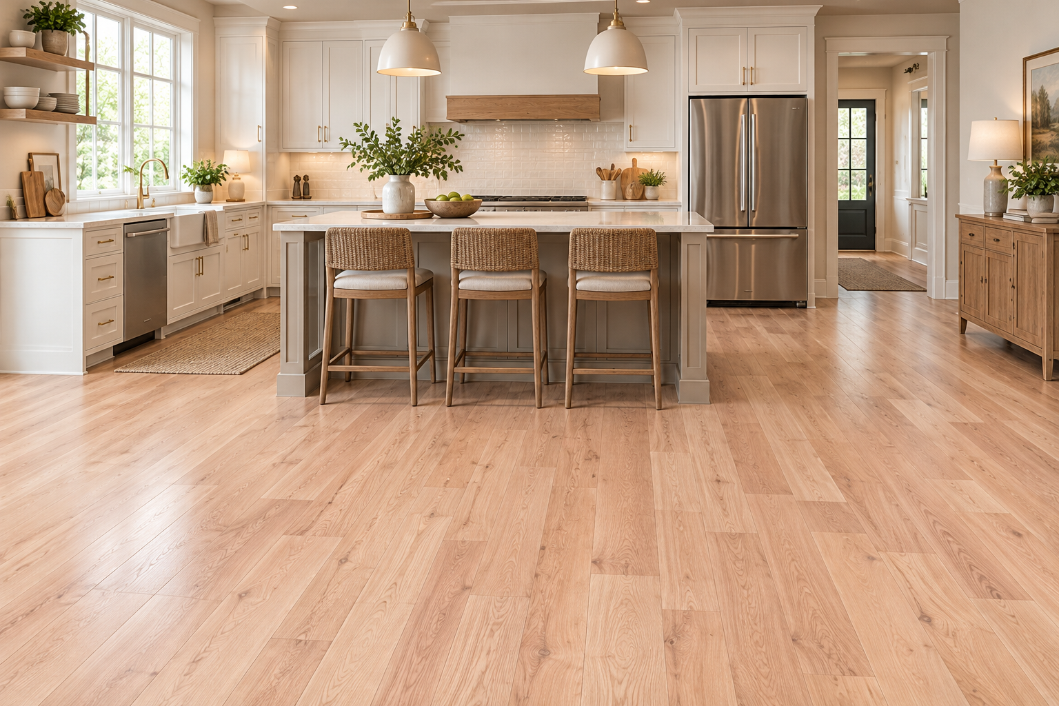 Anthony Oak Red Oak Select & Better Unfinished Hardwood Flooring – 3/4 in x 4 in