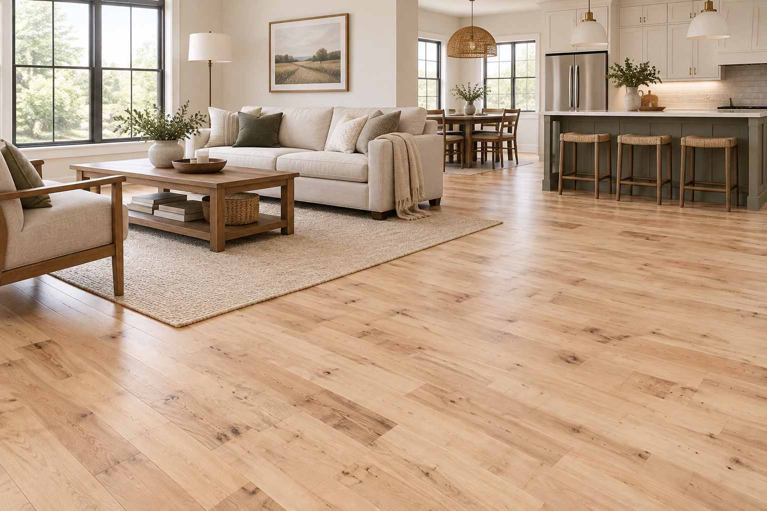 Anthony Oak Red Oak #2 Common Unfinished Hardwood Flooring – 3/4 in x 5 in