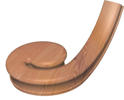Richmond Left-Hand Volute Red Oak