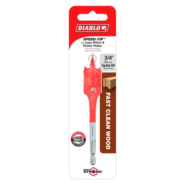 Diablo Spade Wood Bit 3/4 in x 4 in