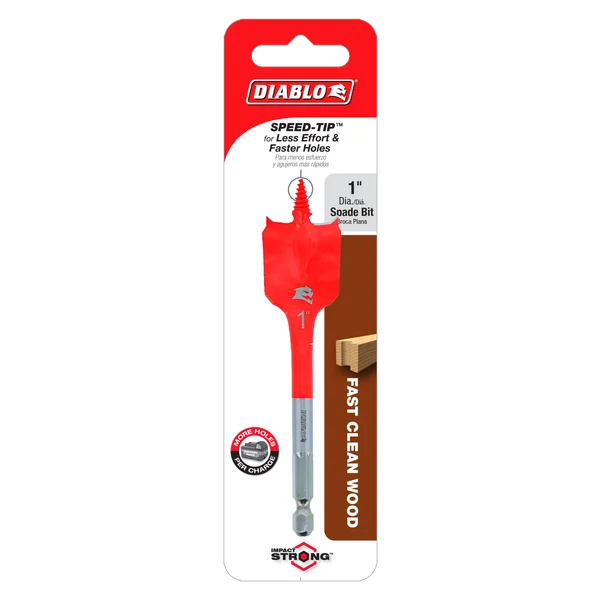 Diablo Spade Wood Bit 1 in x 4 in
