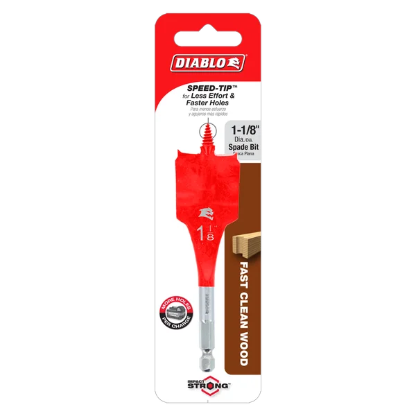 Diablo Spade Wood Bit 1-1/8 in x 4 in