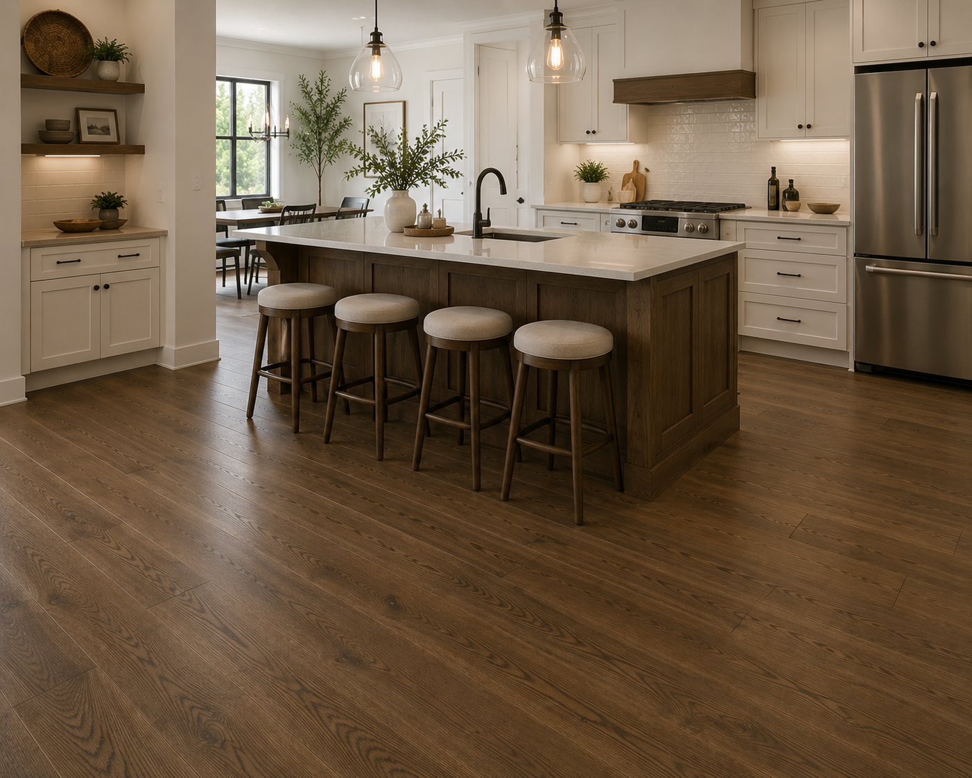 Mullican Nordic Naturals Solid Oak Hardwood Flooring 4 in Copenhagen