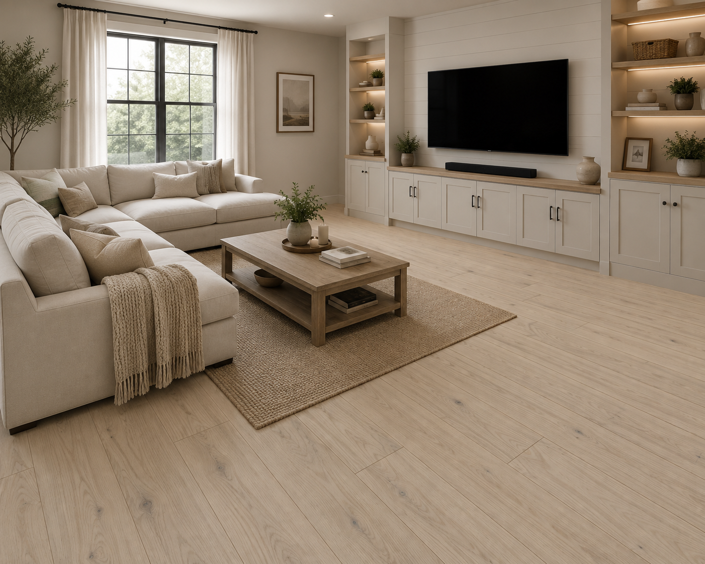 Mullican Nordic Naturals Solid Oak Hardwood Flooring 4 in Northern Lights