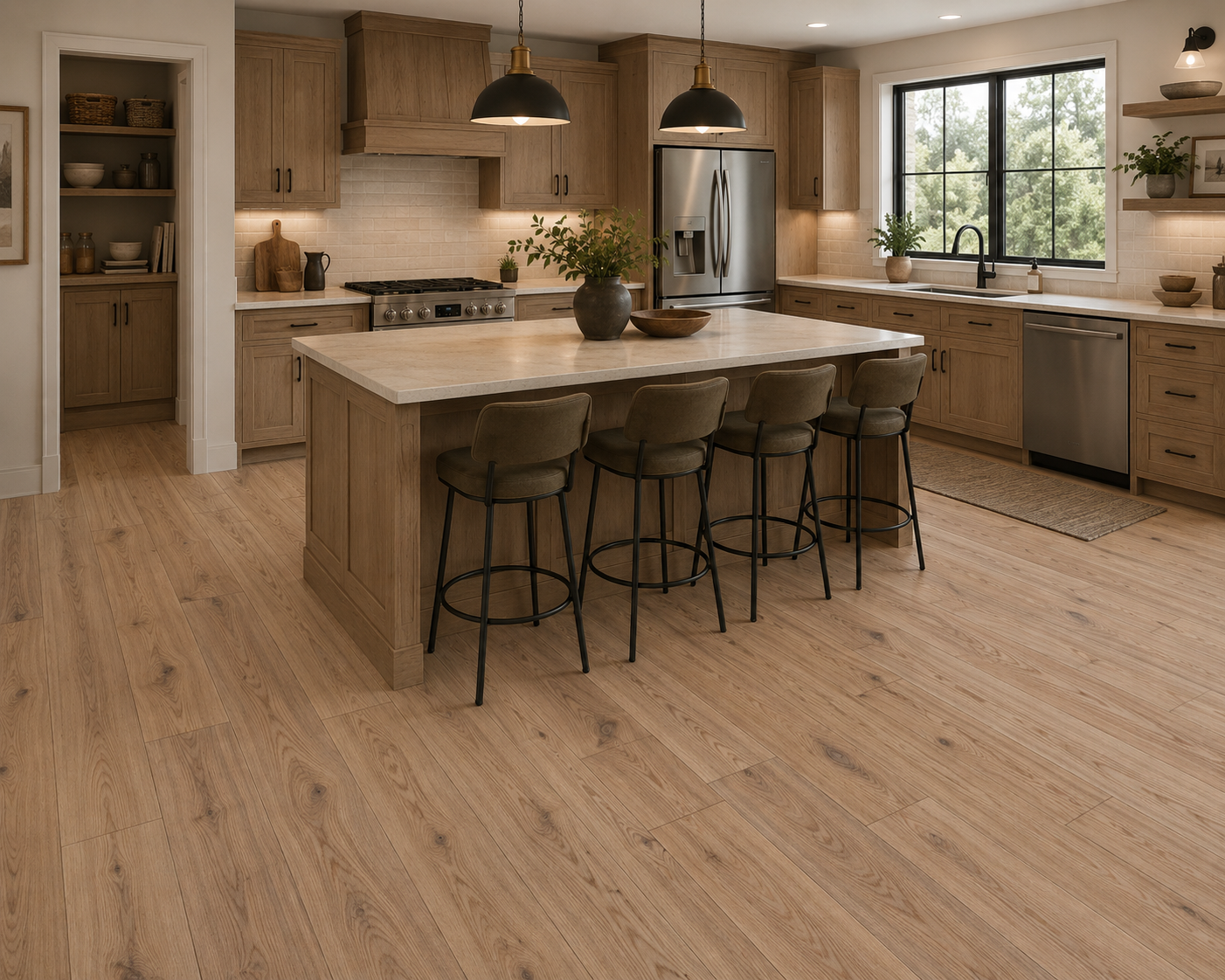 Mullican Nordic Naturals Solid Oak Hardwood Flooring 4 in Norwegian