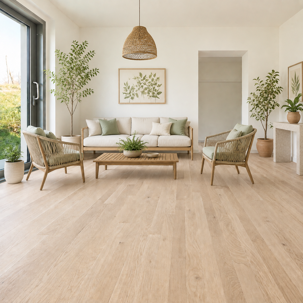 Henry County White Oak Unfinished Hardwood 3/4