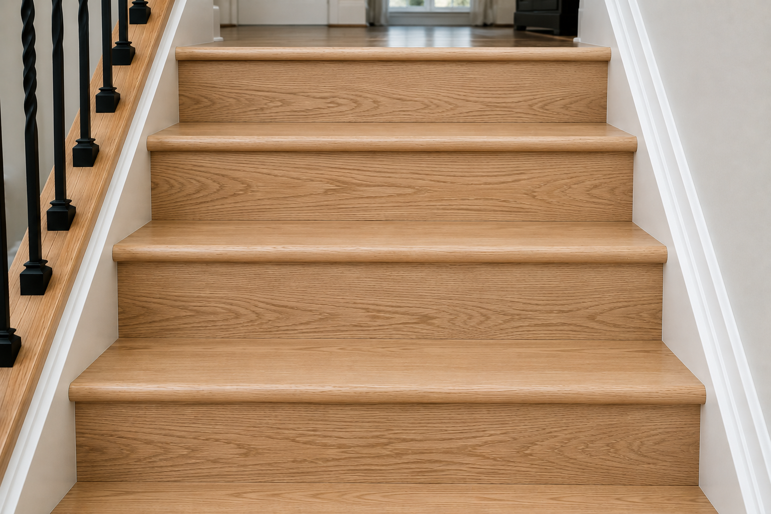 White Oak Riser 48 in x 7-1/2 in x 3/4 in