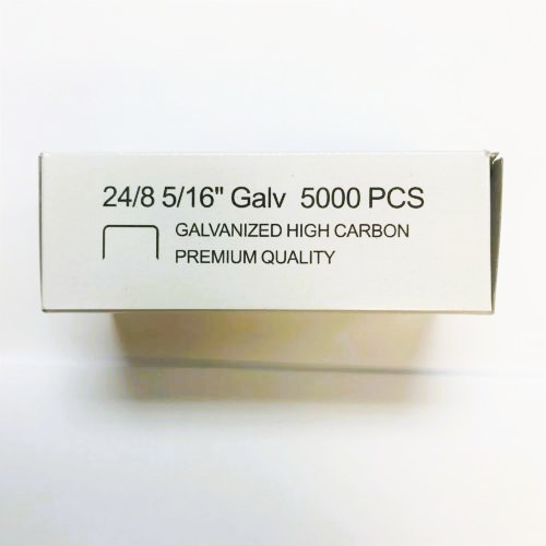 Galvanized Staples 24/8 5/16 in for #81 Stapler