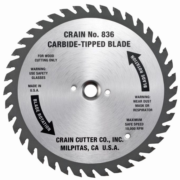 Crain Carbide Tipped Steel Blade #836