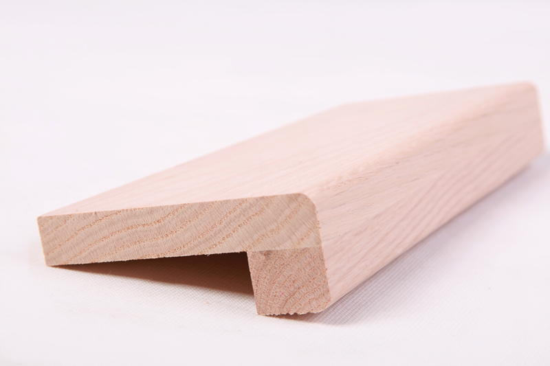 Red Oak Square Stair Nose 1 in x 5-1/4 in with 3/4 in Landing