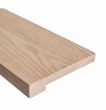 White Oak Square Stair Nose 5-1/4 in with 3/4 in Landing