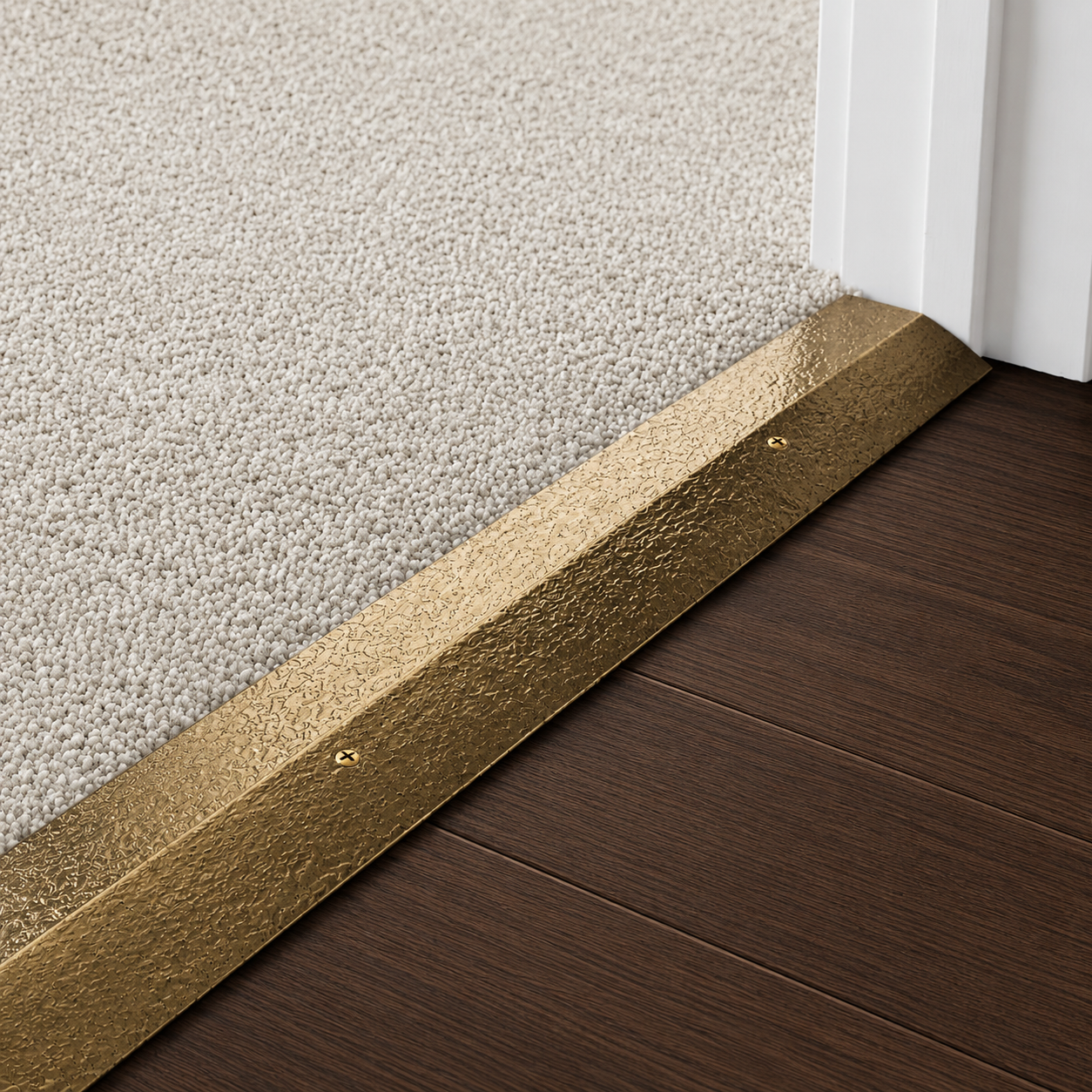 Carpet Metal Transition Strip – Gold – 12 ft
