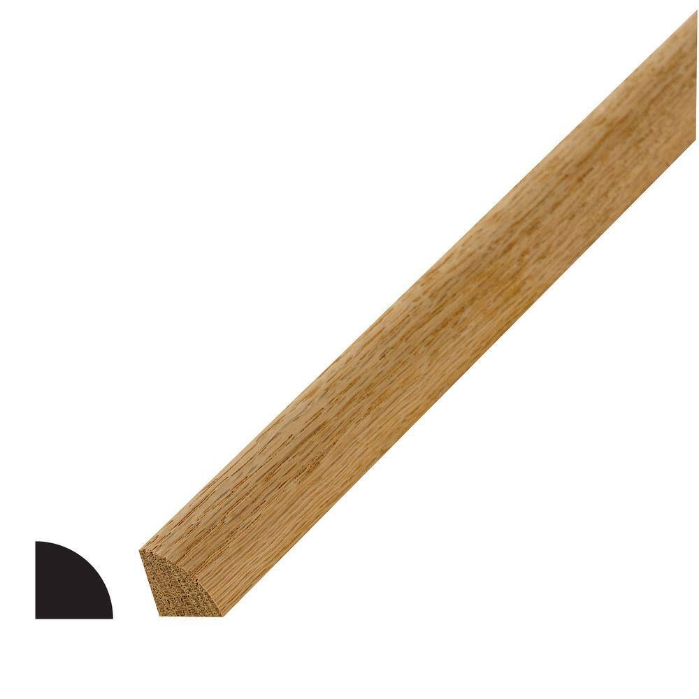 Red Oak Shoe Molding 1/2 in x 3/4 in