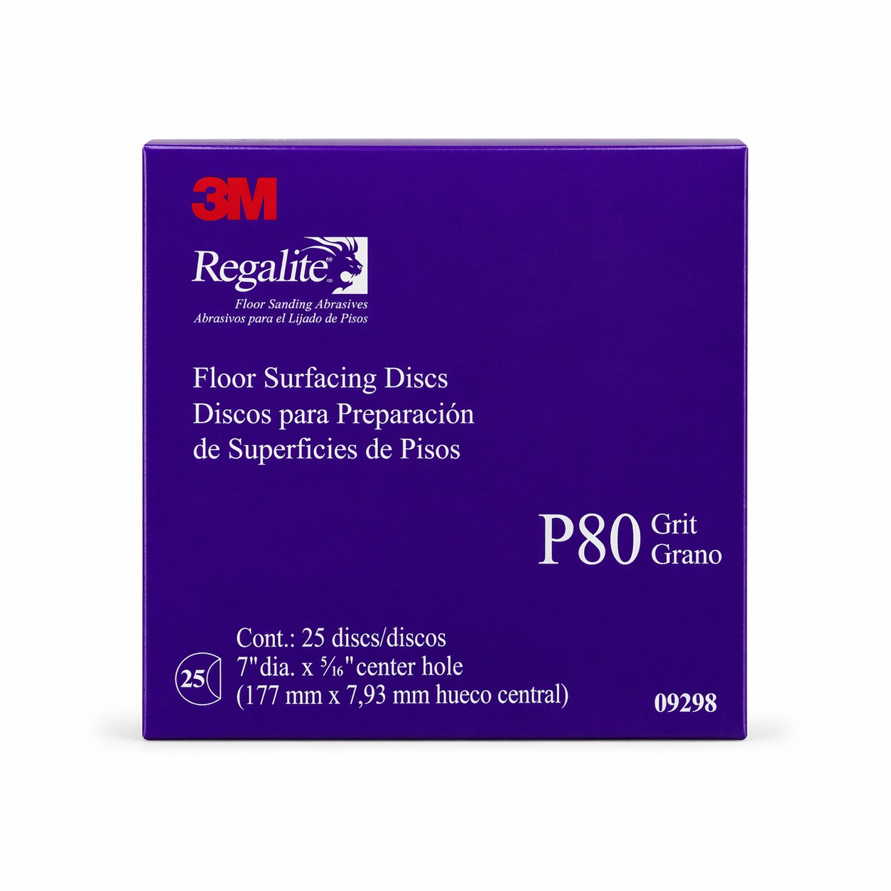 3M Regalite Edger Disc 7 in x 5/16 in 80 Grit