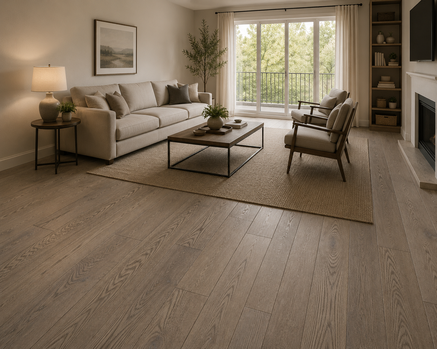 Azalea Lane Camden Engineered Hardwood Flooring Random Light Thoroughbred 6-1/2 in